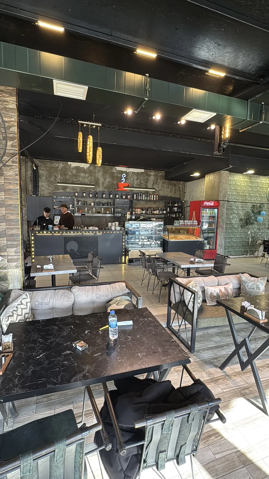 Qbistro Kafe Mimari Tasarım Tadilat Projemiz - tamamlanan tasarım 2