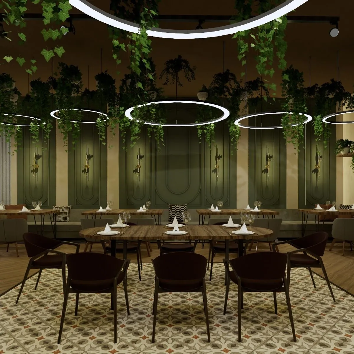 Qbistro Kafe Mimari Tasarım Tadilat Projemiz - tamamlanan tasarım 7